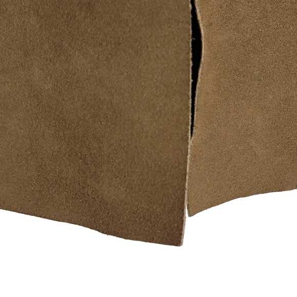 70s Bohemian Suede Midi Skirt Authentic Vintage - Picture 6 of 9